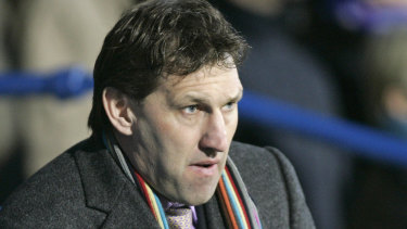 Adams managing Portsmouth back in 2002.