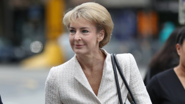 Michaelia Cash arrives at the Federal Court last week.