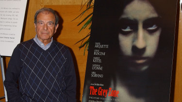 Dario Gabbai, Sonderkommando survivor during the premiere of The Grey Zone to benefit The L.A. Museum Of The Holocaust (2002). 