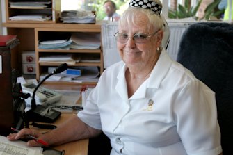 Lorna Hutchings, photographed at the Burwood depot in 2007.