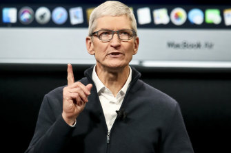Apple’s value has soared under the leadership of chief Tim Cook. 