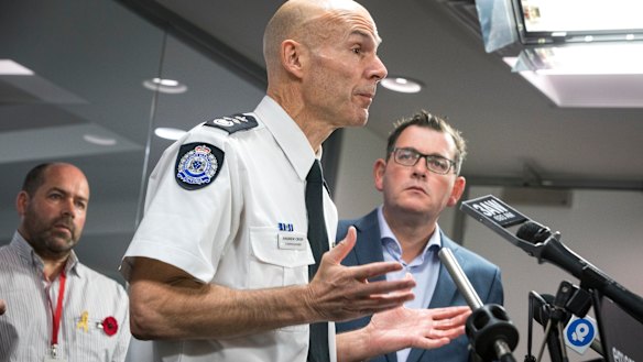 Emergency Management Commissioner for Victoria Andrew Crisp warns of the dangers presented by bushfire. 