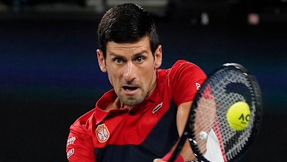 Djokovic was in the zone from the opening point in the ATP Cup final.