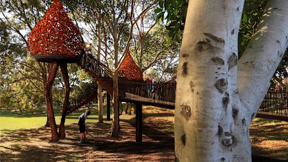A tree house at Mirvac's South Eveleigh technology park.