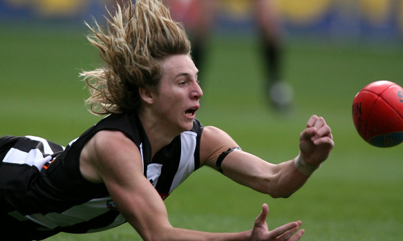 Dale Thomas played in the finals in his first season at Collingwood.