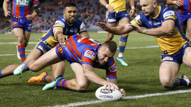 Experience: Shaun Kenny-Dowall will be the oldest player in Nathan Brown's resurgent Newcastle squad.