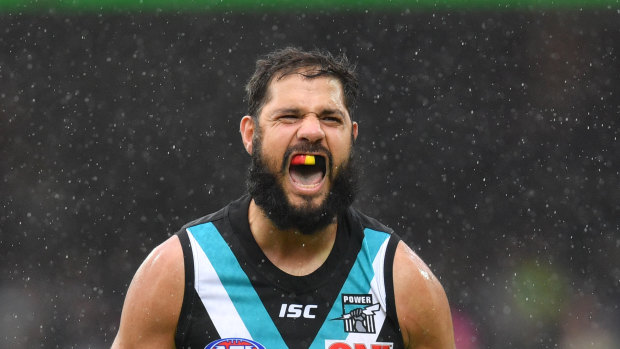 On the move? Port Adelaide ruckman Paddy Ryder.