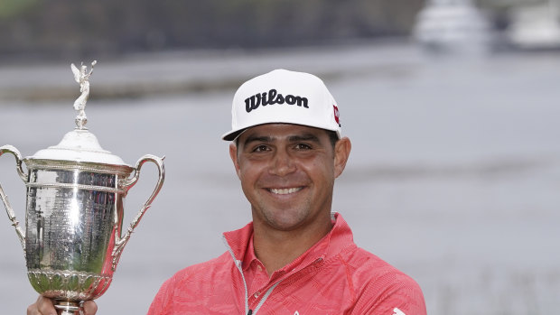 Breakthrough: Gary Woodland wins the US Open at Pebble Beach.