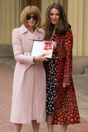 Anna Wintour (left) with daughter Bee Schaffer, who is marrying the son of the late 'Vogue Italia' editor in July.