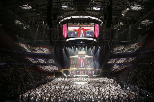 School of Rock The Musical at Qudos Bank Arena involved 3000 students from Sydney Catholic Schools