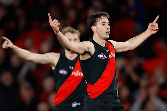 Nic Martin has become a Bombers leader in a short space of time at Tullamarine.