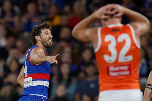 Marcus Bontempelli after an early goal.