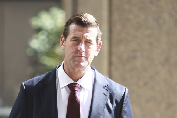 Ben Roberts-Smith arrives at court last month.