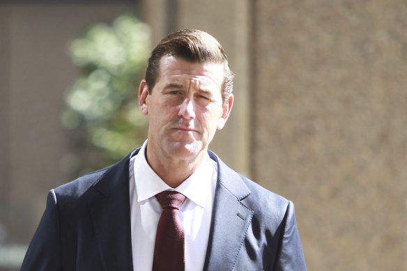 Ben Roberts-Smith arrives at court last week.