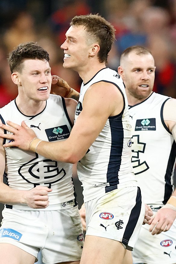 Sam Walsh and Patrick Cripps.