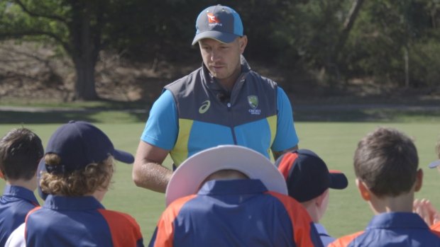 Grass roots: James Pattinson is an ambassador for Australian cricket's junior formats.