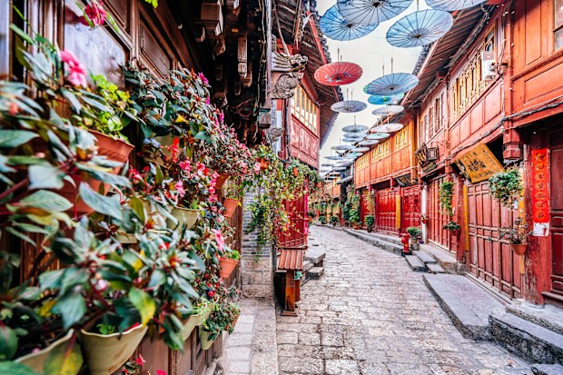 Street of the Old Town of Lijiang, Yunnan, China