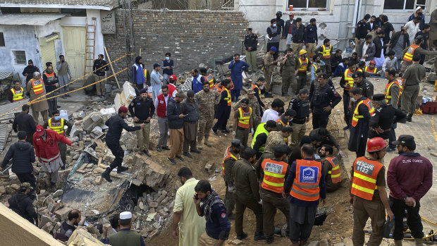 Dozens of worshippers killed, more than 150 wounded in mosque blast in Pakistan