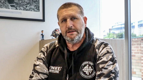 CFMEU NSW secretary Darren Greenfield, who is facing bribery charges, supported Setka remaining at the CFMEU.