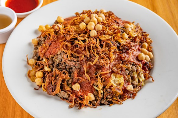 Egypt’s national dish – the hearty koshari.