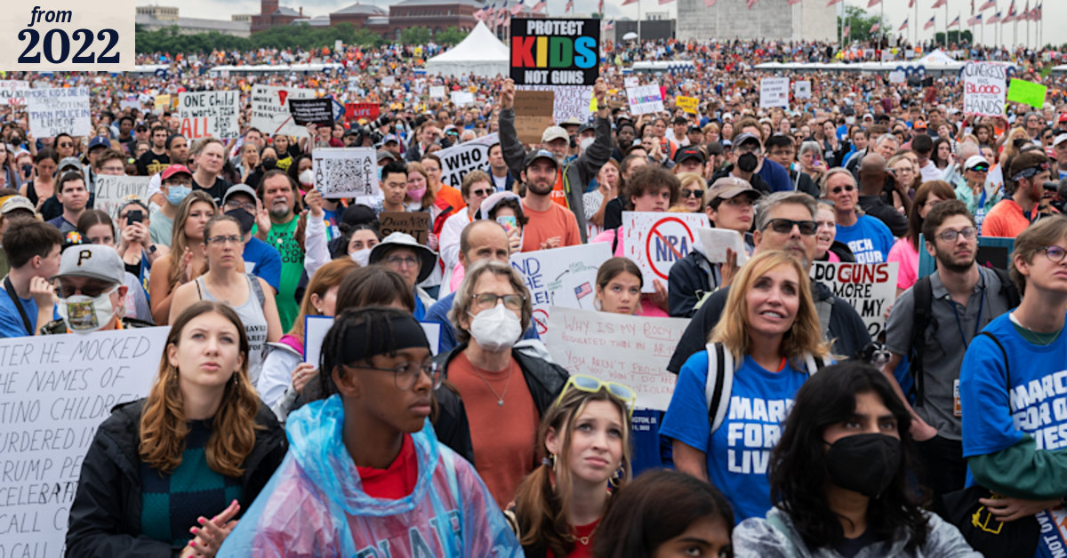 ‘Politicians have done nothing’: Tens of thousands rally against gun ...