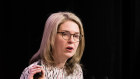 Grattan Institute chief executive Danielle Wood speaks at the summit