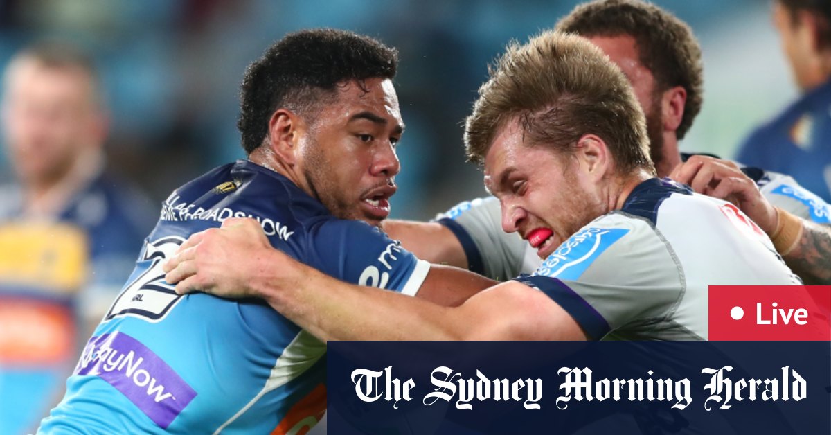 Gold Coast Titans vs Melbourne Storm at Cbus Super Stadium ...