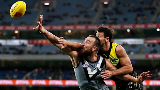It was a small crowd on hand for Richmond’s win over Port Adelaide at the MCG.
