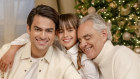 Andrea, Matteo and Virginia Bocelli have collaborated on A Family Christmas.