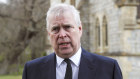 Prince Andrew in a television interview at the Royal Chapel of All Saints at Royal Lodge, Windsor, on April 11, 2021. 