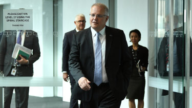 Prime Minister Scott Morrison at the Asialink event this week.
