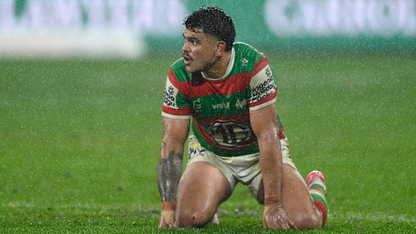 Injured Rabbitohs star Latrell Mitchell.