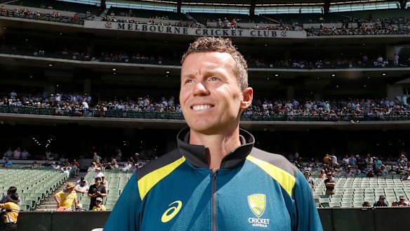 Peter Siddle at the MCG on Sunday after announcing his retirement from international cricket. 