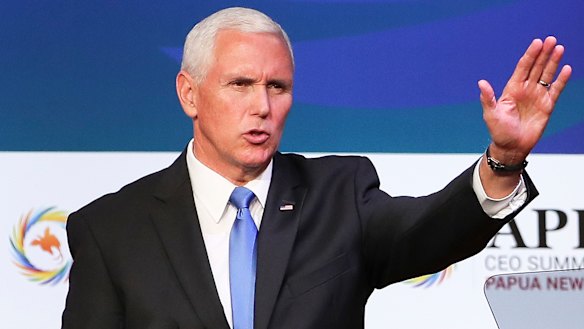 US Vice-President Mike Pence has announced a joint initiative with Australia and PNG to expand a naval base at Manus Island.