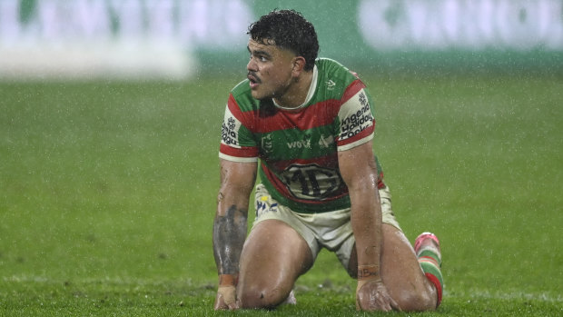 Injured Rabbitohs star Latrell Mitchell.