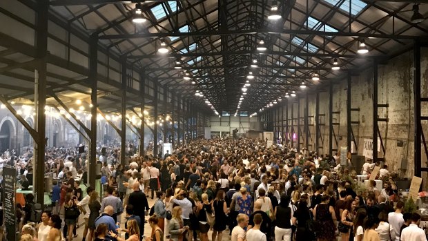 The popular Night Market at Carriageworks.