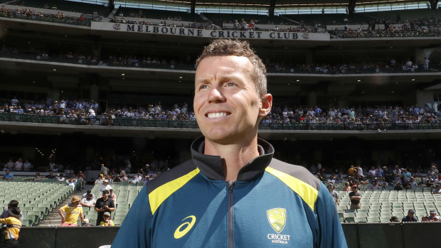 Peter Siddle at the MCG on Sunday after announcing his retirement from international cricket. 