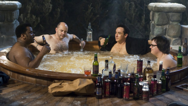 A scene from Hot Tub Time Machine. Is there one of these in Josh Frydenberg's office?