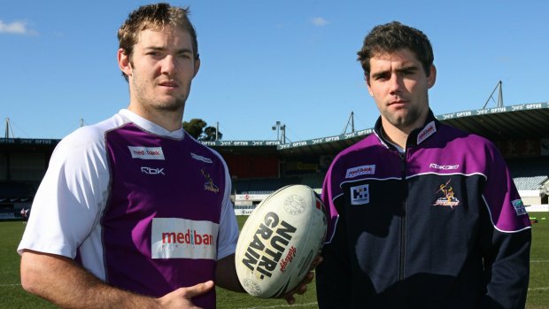 Dallas Johnson and Cameron Smith in 2006.