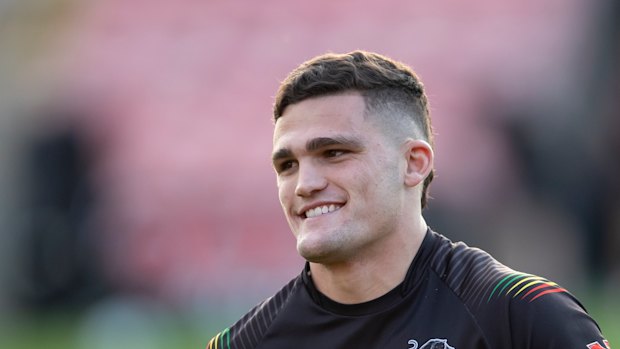 Nathan Cleary returns from suspension for Penrith against Parramatta on Friday night.