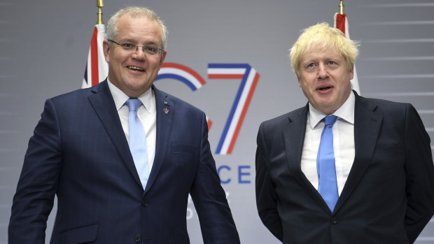 Prime Minister Scott Morrison received a letter from British Prime Minister Boris Johnson thanking him for his commitment to net zero.