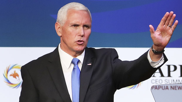US Vice-President Mike Pence has announced a joint initiative with Australia and PNG to expand a naval base at Manus Island.
