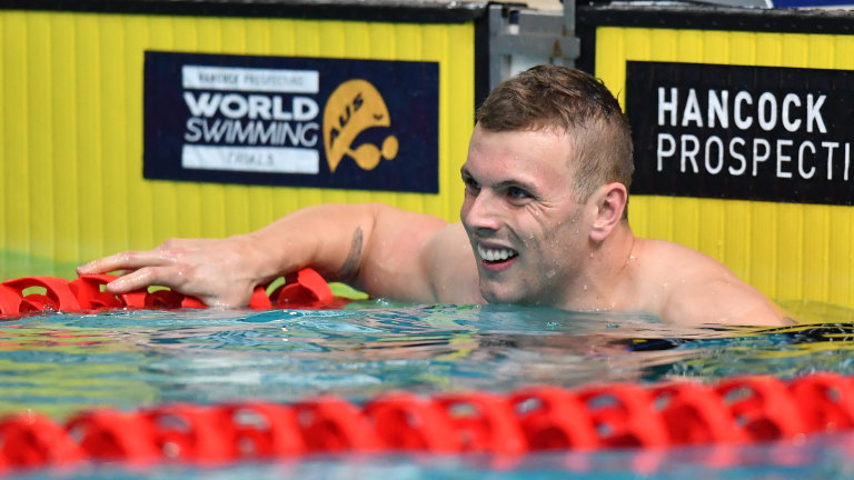 Swimming World Championships 2019 Content Kyle Chalmers Happy For Spotlight To Be On Us Rival Caeleb Dressel