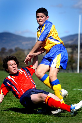 Tom Rogic playing for the ACT at the under-13 nationals in 2005. 