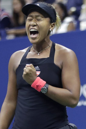 New champion: Naomi Osaka idolised Serena Williams.