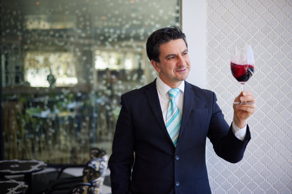Bistro Guillaume manager/sommelier Michele Nociti.