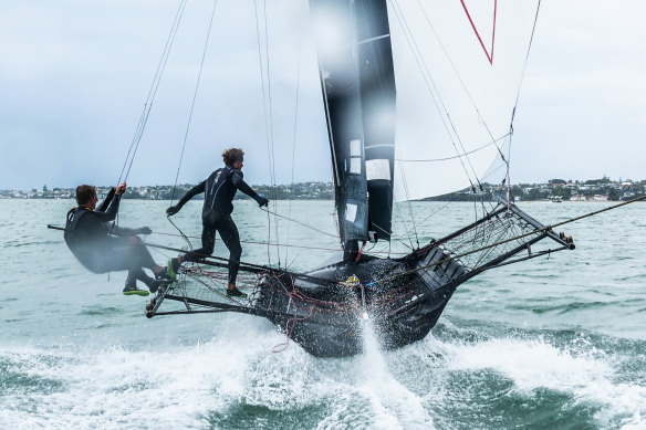 Big Pete in action. Sean Langman says he took “a boat that had stagnated and tried to make it sexy as all get out”.