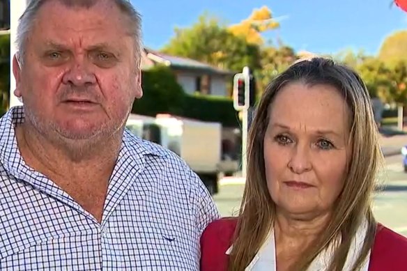 Russell Field – pictured with wife Ann – will take on Labor MP Don Brown in next month’s election. 