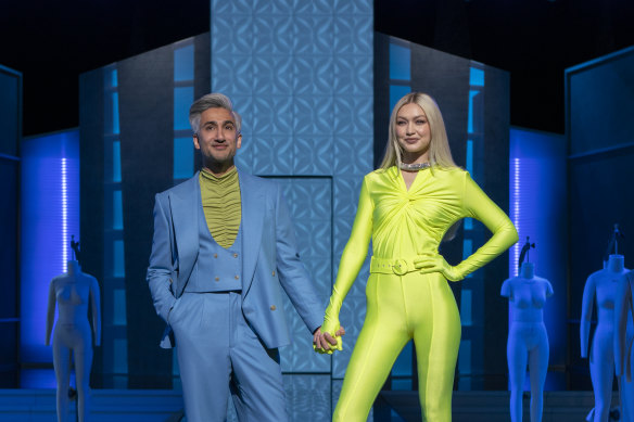 Tan France and Gigi Hadid have created a likable co-hosting dynamic in Next in Fashion.