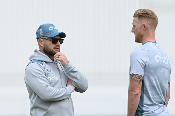 Brendon McCullum and Ben Stokes.